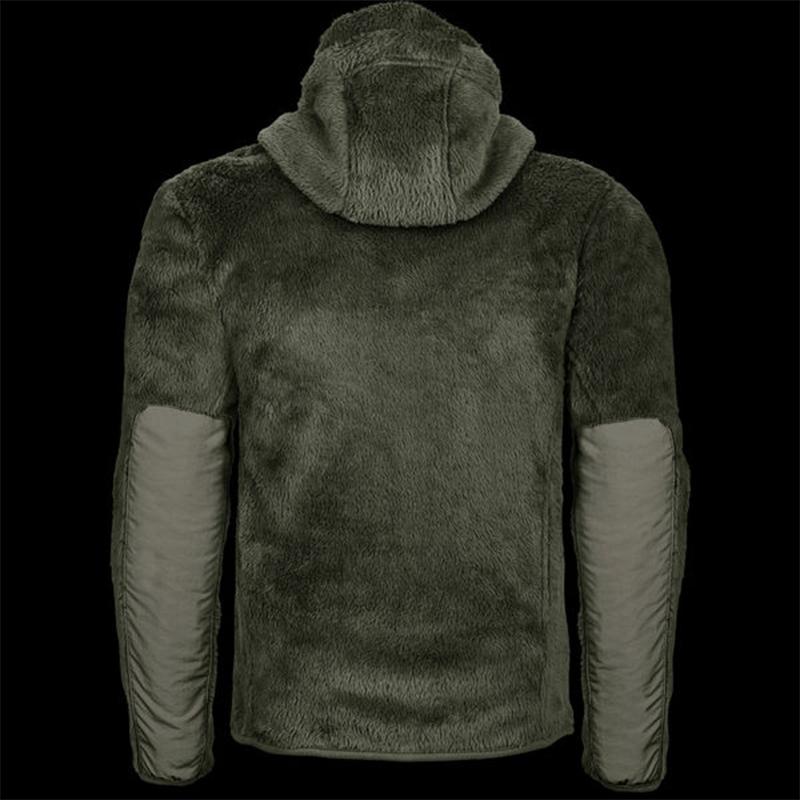 Outdoor Casual Zip Hooded Plush Long Sleeve Jacket