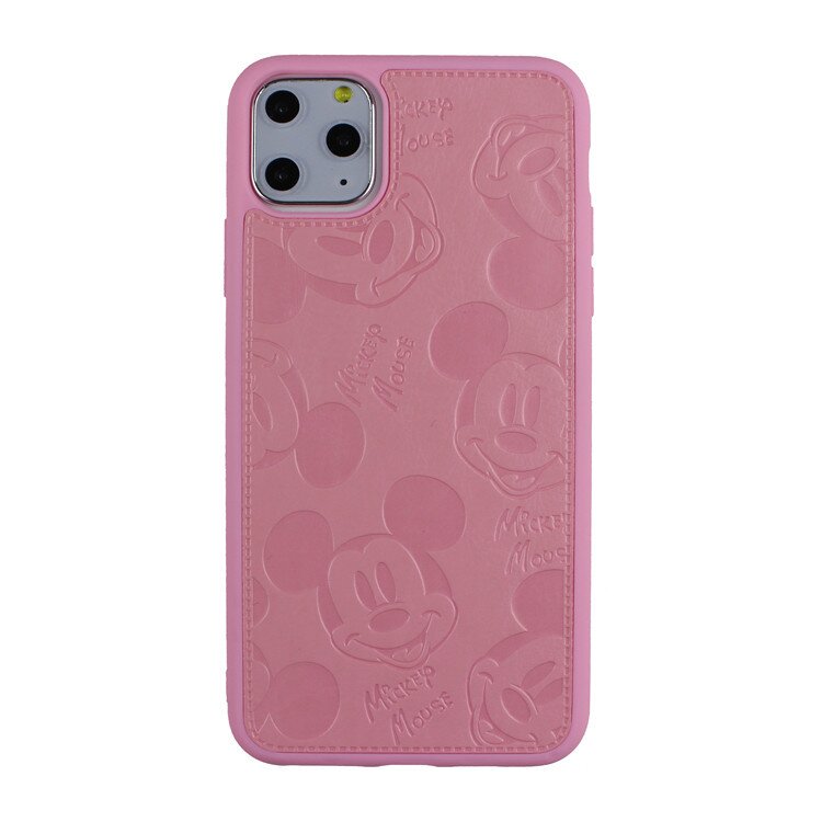 （Special offers!）2021 Mickey new leather + silicone non-slip protective shell (official liquid silicone 360 full coverage)