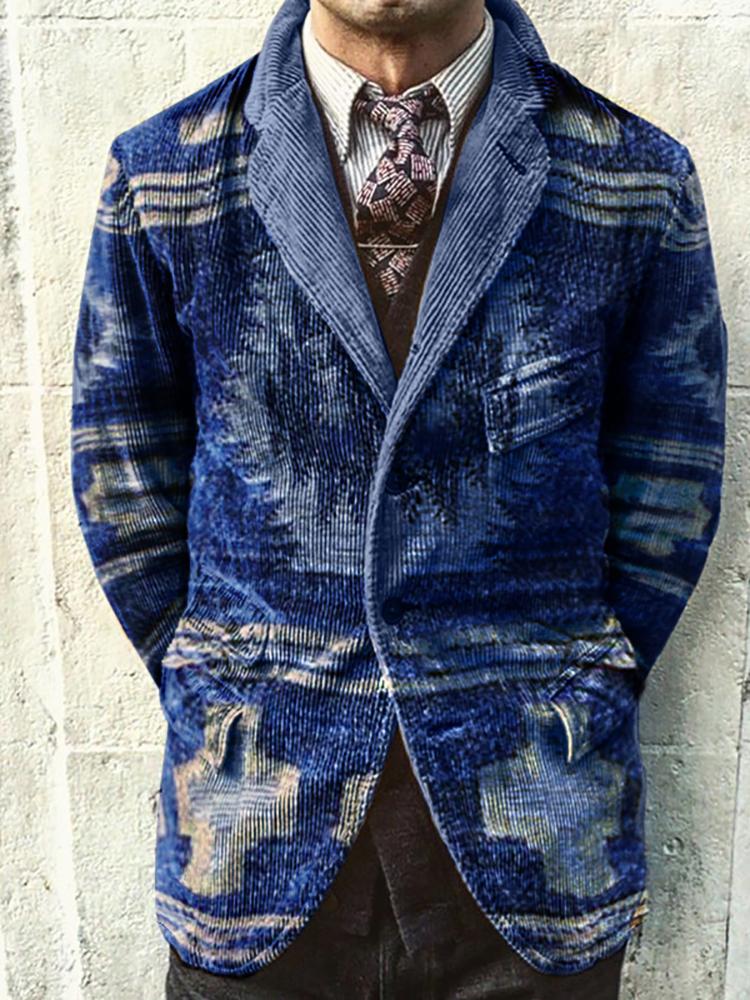Vintage Printed Corduroy Jacket