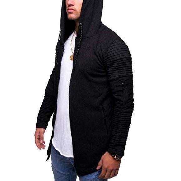 Fashion Mens Arm Zipper Cardigan Sweater