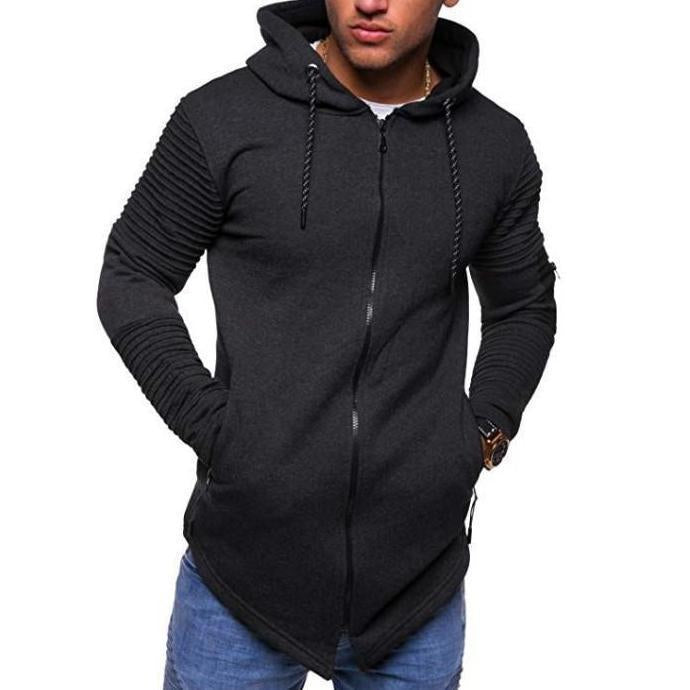 Fashion Mens Arm Zipper Cardigan Sweater