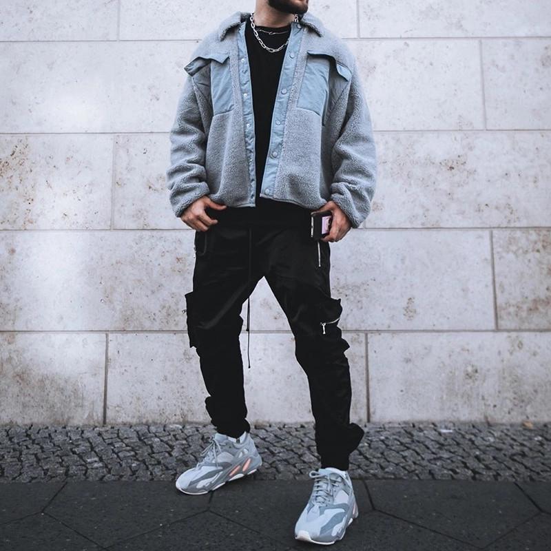 Casual Lapel Pockets Long Sleeve Jacket