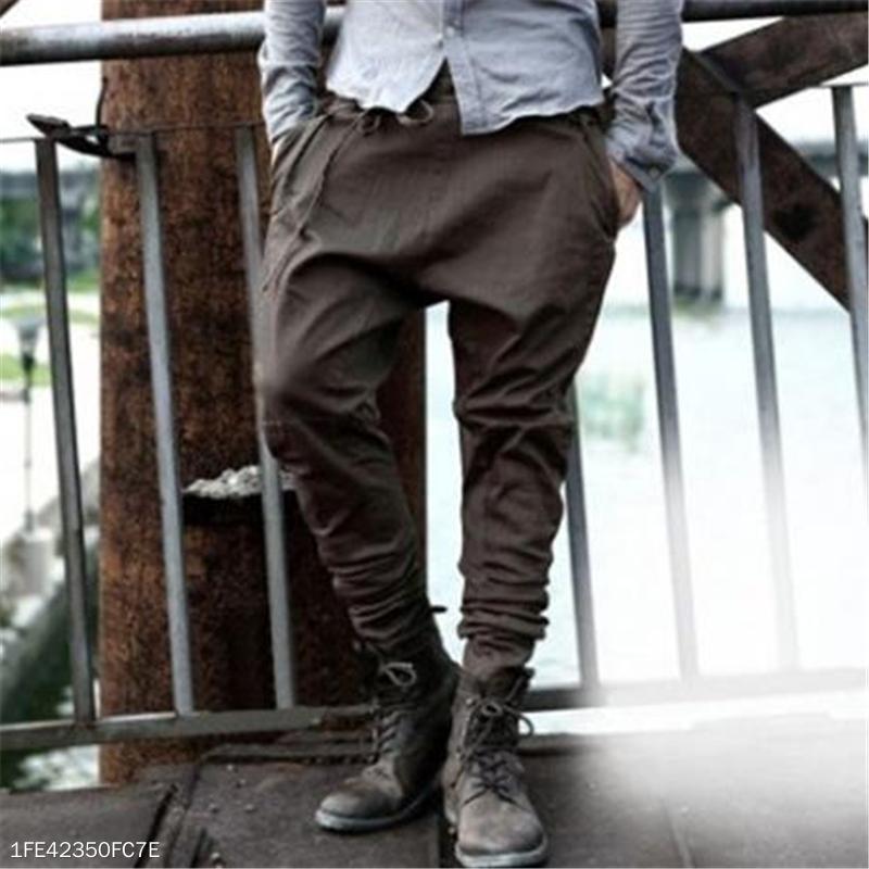 Fashion Youth Casual Sport Loose Plain Long Pants