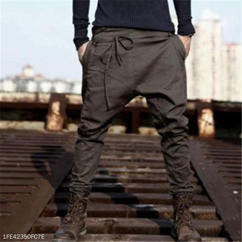Fashion Youth Casual Sport Loose Plain Long Pants