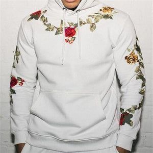 Fashion Floral Printed Slim Hoodie