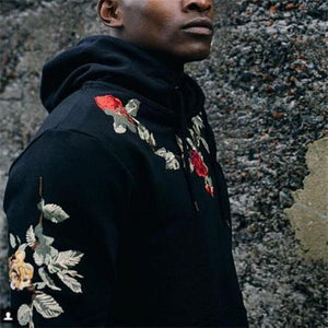 Fashion Floral Printed Slim Hoodie