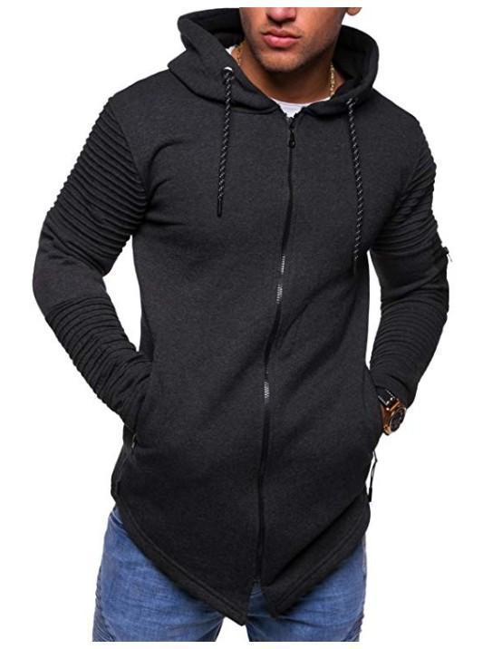 Fashion Mens Arm Zipper Cardigan Sweater