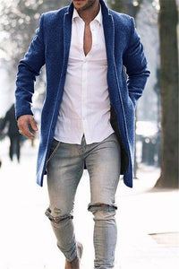 Autumn And Winter   Fashion Pure Color Long Warm Coat