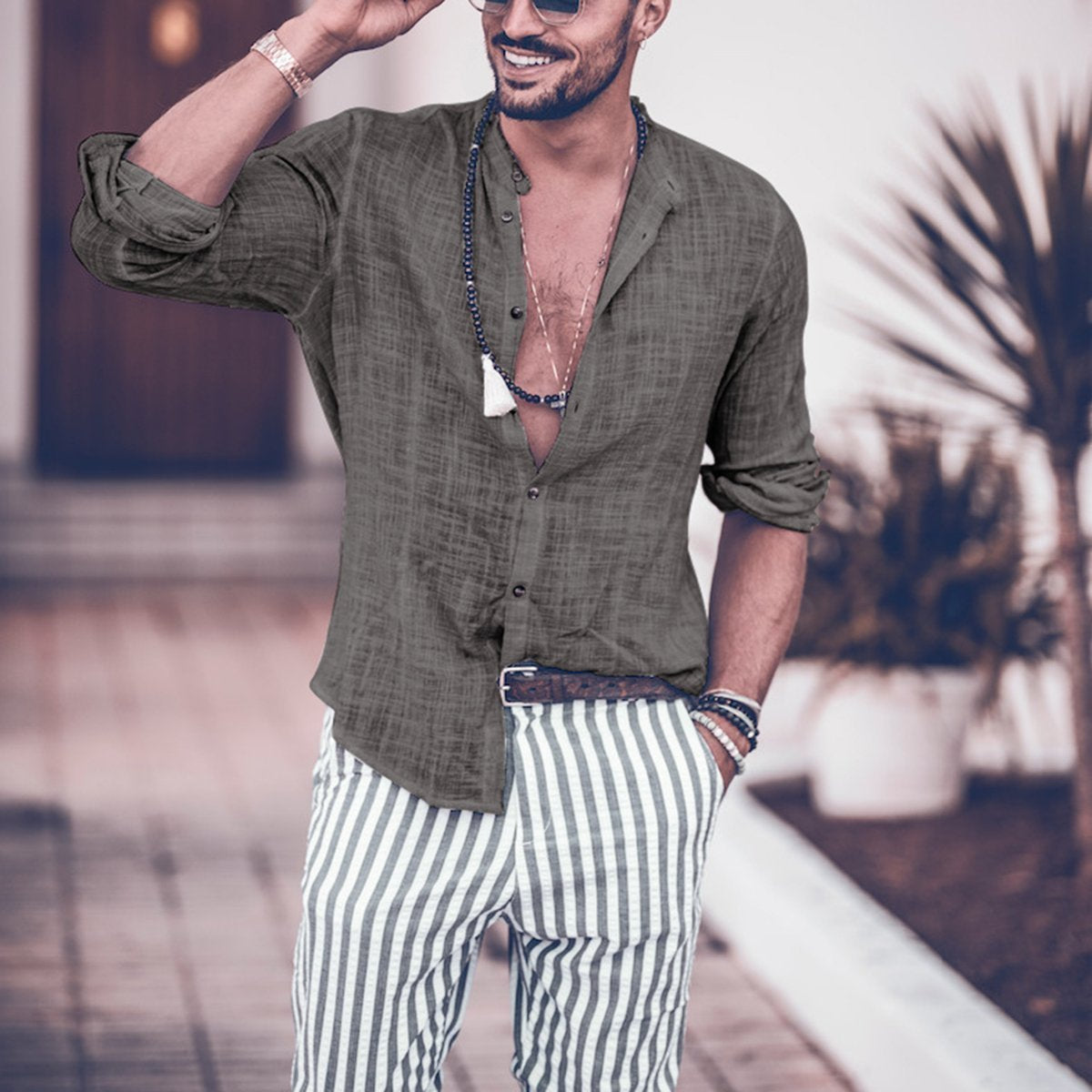 2019 Fashion Stripe Design Shirt