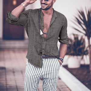 2019 Fashion Stripe Design Shirt