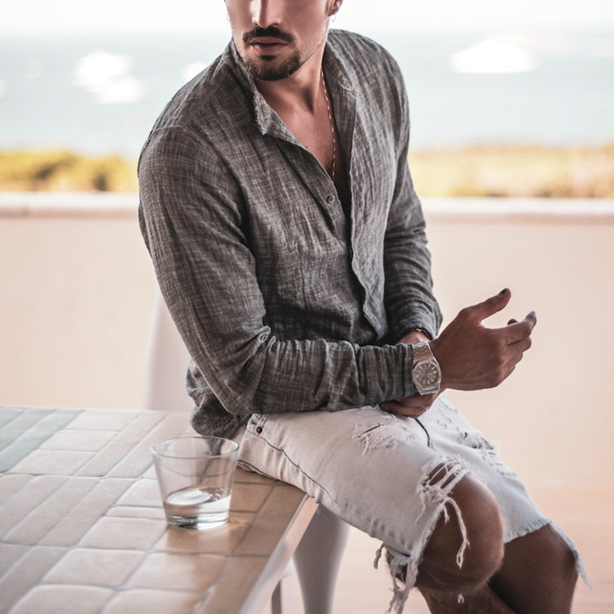 2019 Fashion Stripe Design Shirt