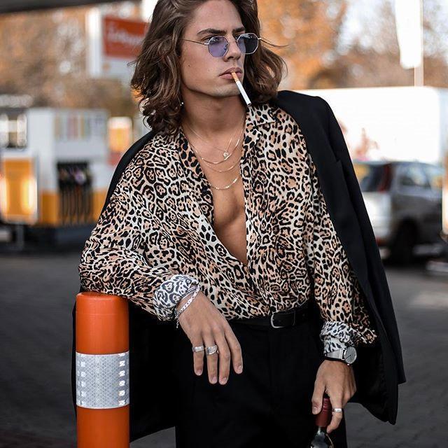 Sexy Leopard Printed Loose Button Shirt