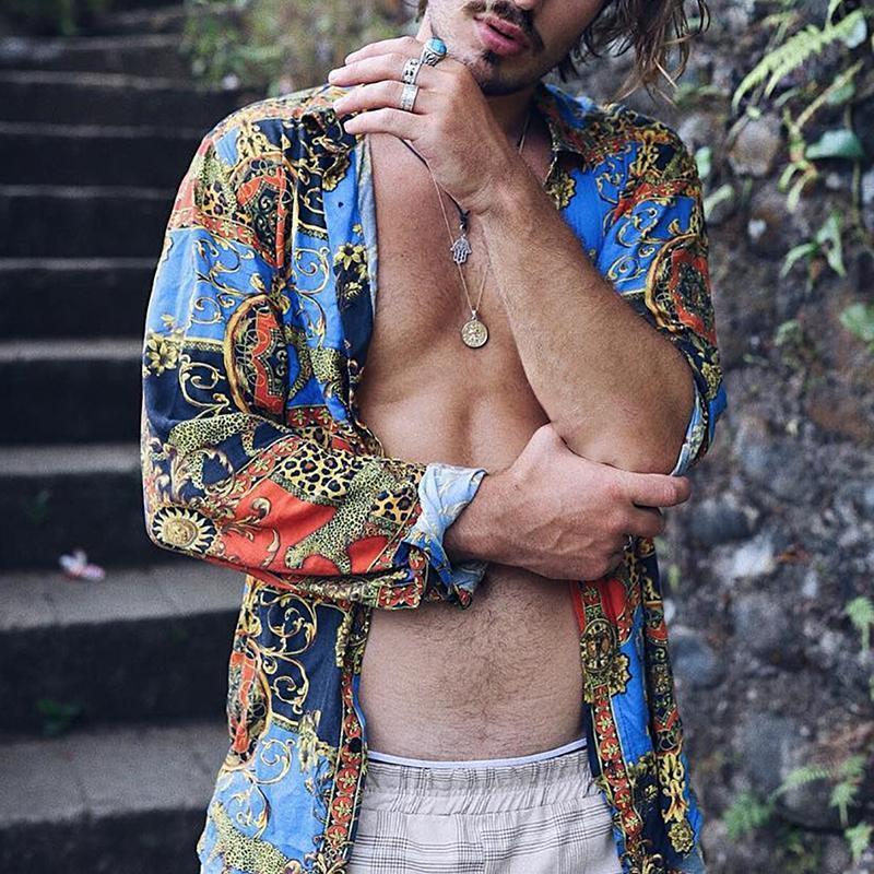 Fashion Leopard Print Long Sleeve Blouse