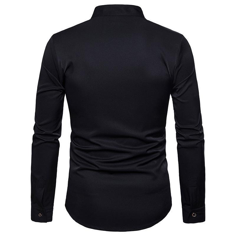 Palace Style Embroidery Long Sleeve Shirt