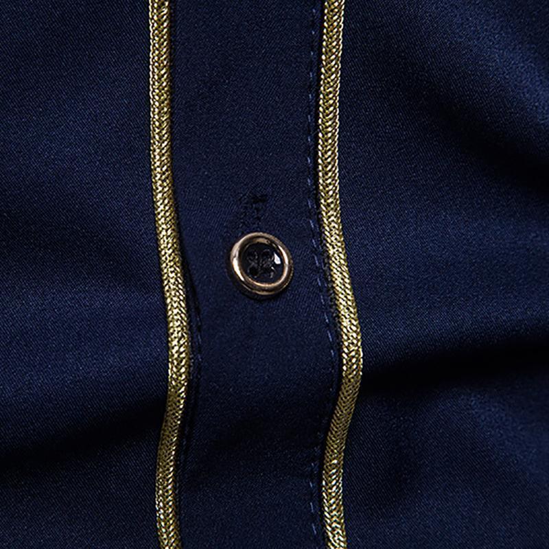 Palace Style Embroidery Long Sleeve Shirt