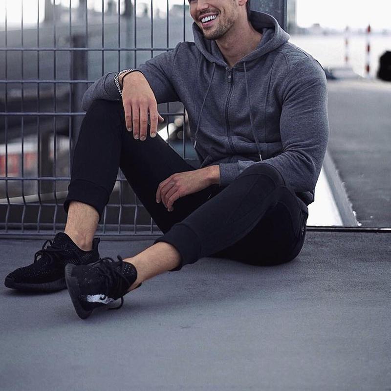 Spring/Autumn Men's Hooded Sweatshirt And Pants Sports Suit