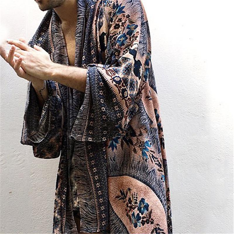Fashion Men's Printed Casual Cardigan