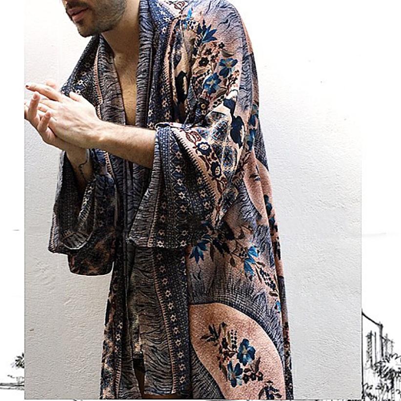Fashion Men's Printed Casual Cardigan