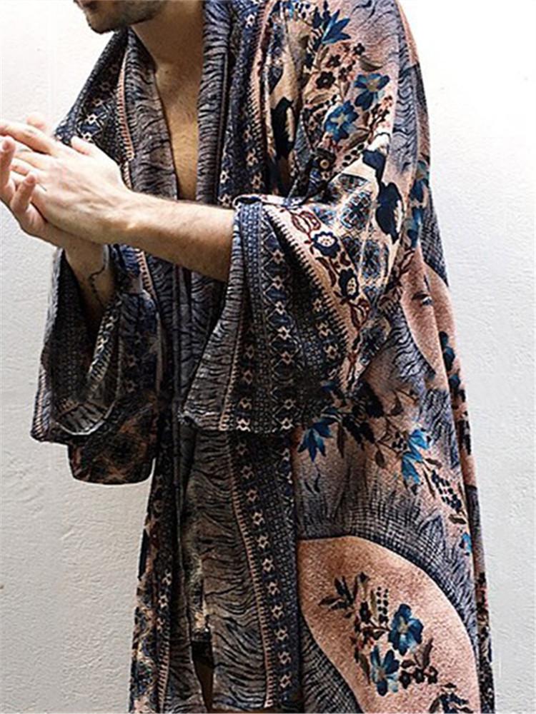 Fashion Men's Printed Casual Cardigan