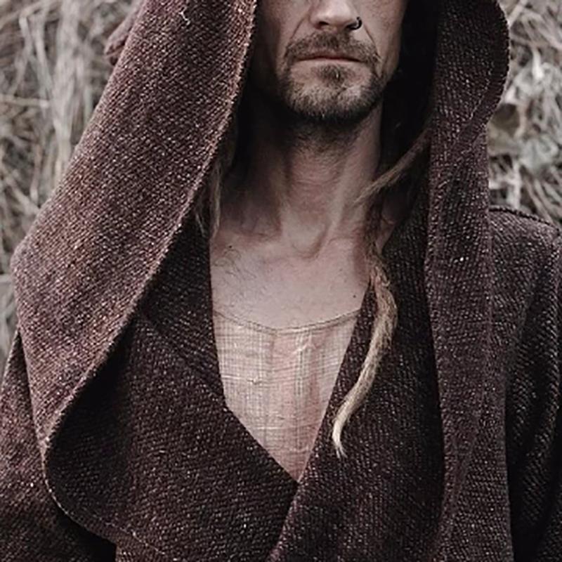 Autumn/Winter Men's Long Sleeved Loose Hooded Coats