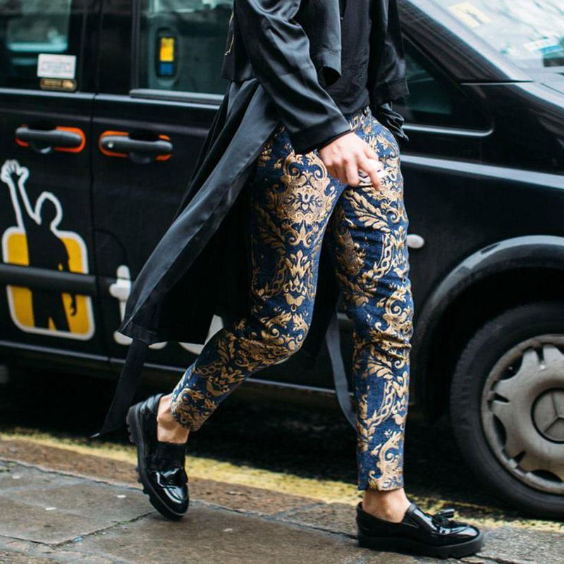 Fashion Floral Pattern Printed Pants
