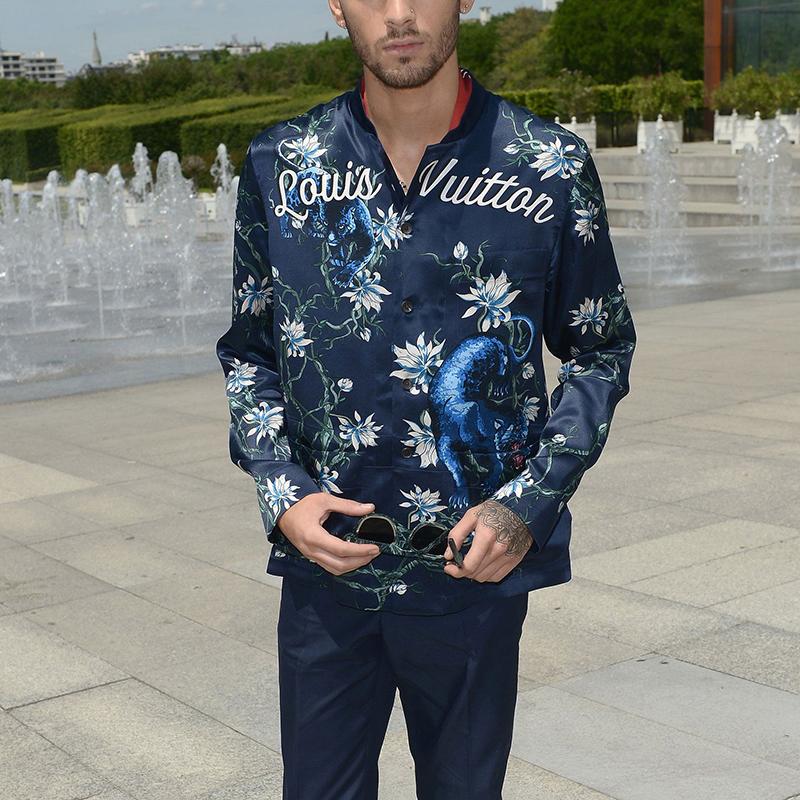 Fashion Man's Autumn Printed Colour Jacket