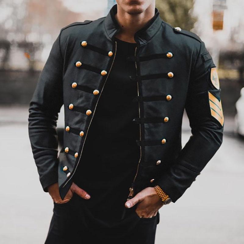 Men's Winter Black Zip Jacket