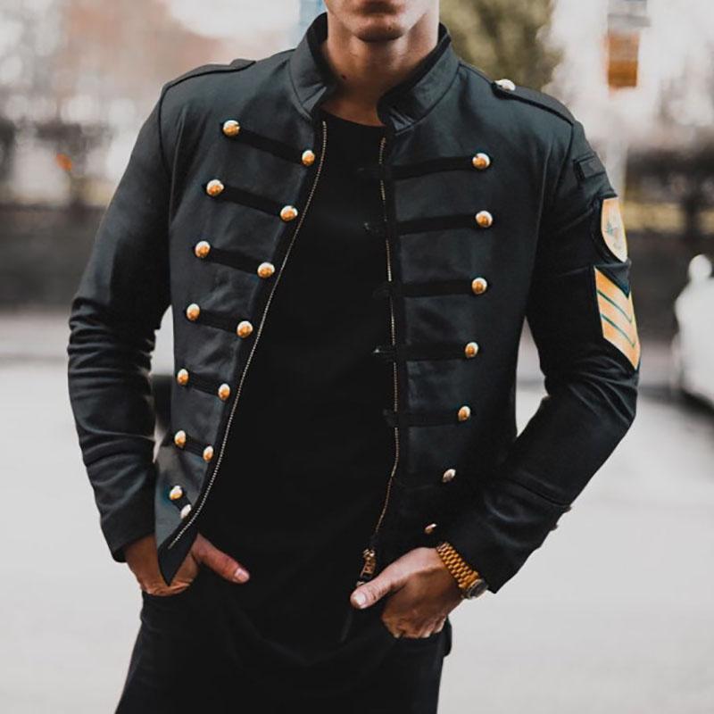 Men's Winter Black Zip Jacket