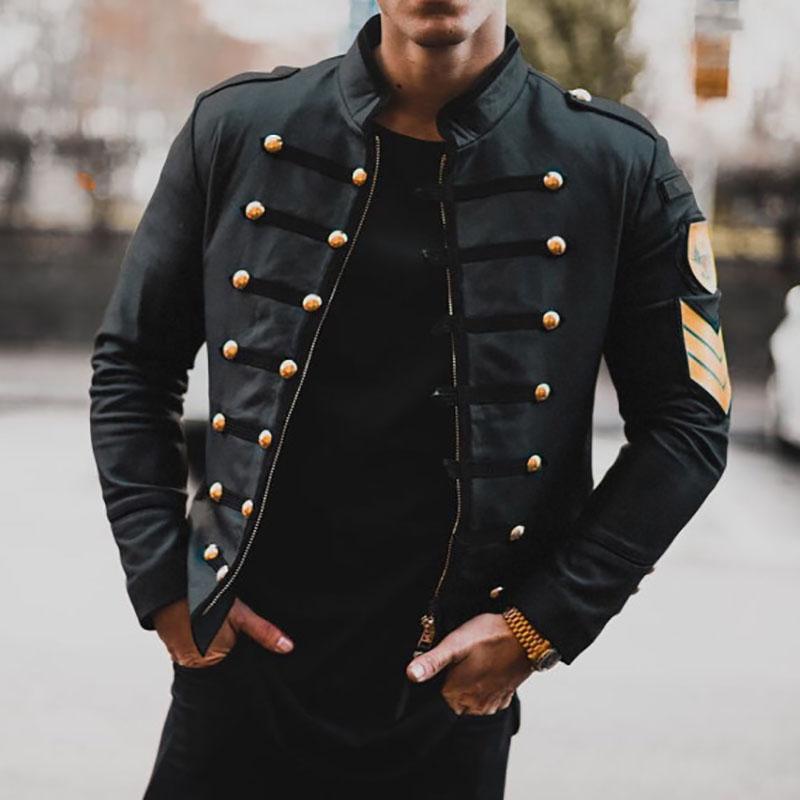 Men's Winter Black Zip Jacket