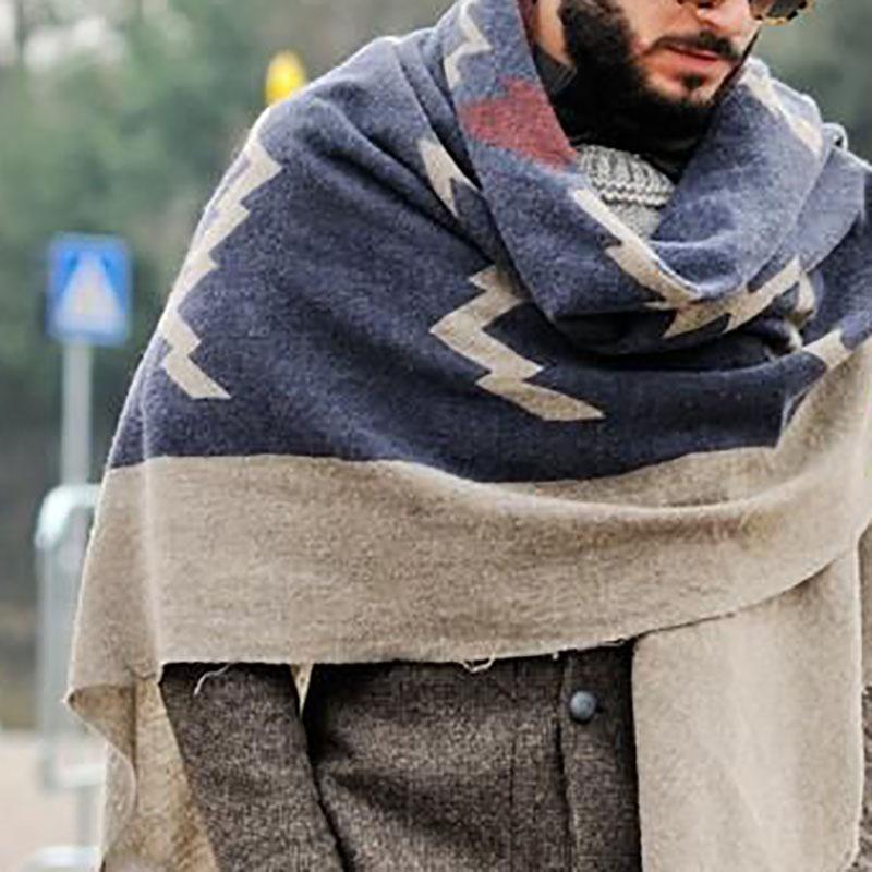 Men's Printed Burr Shawl