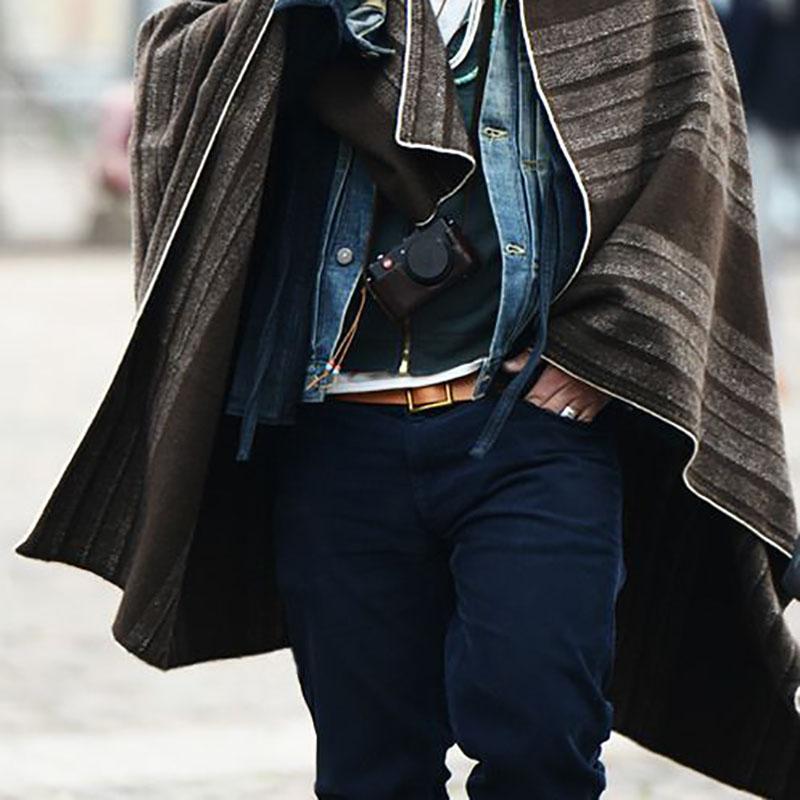 Casual Splicing Striped Shawl