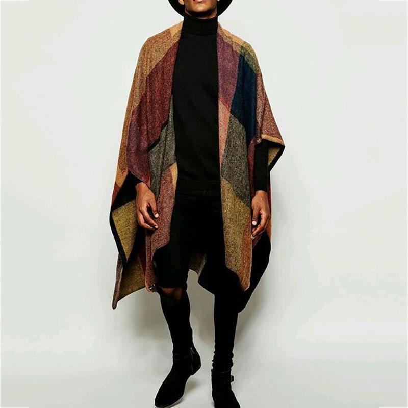 Fashion Splicing Plaid Loose Shawl