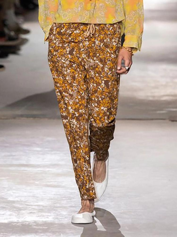 Fashion Loose Floral Casual Pants