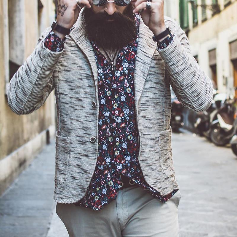 Fashion Men's Single-Breasted Casual Suit