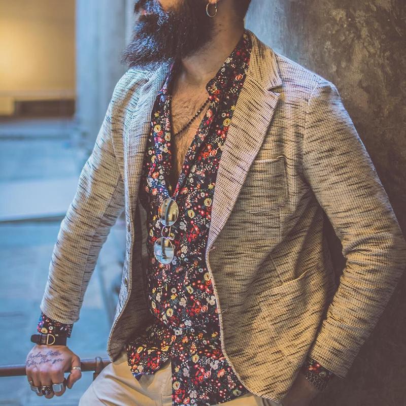 Fashion Men's Single-Breasted Casual Suit