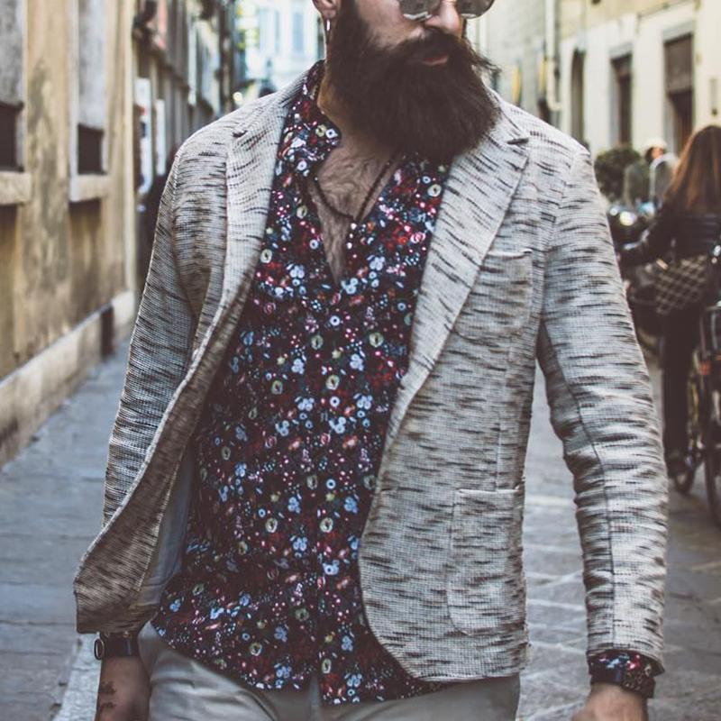 Fashion Men's Single-Breasted Casual Suit