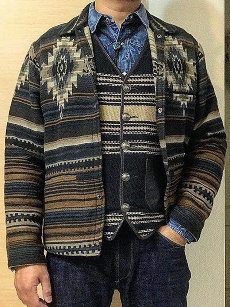 Vintage Printed Long Sleeeve Shirt