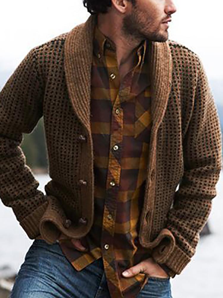 Casual Pure Color Long Sleeve Coat