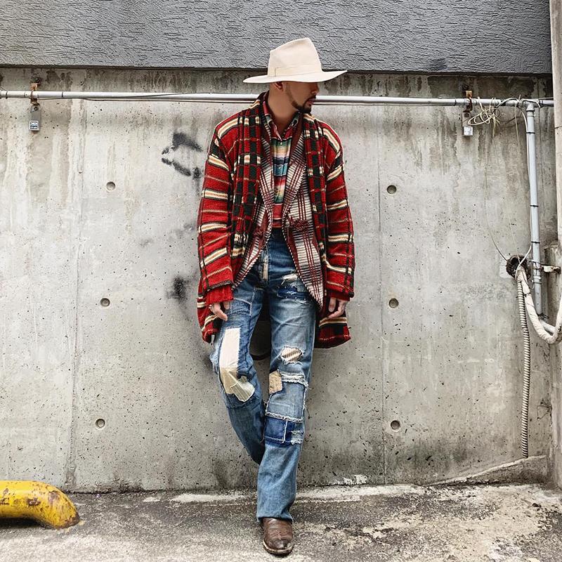 Fashion Contrast Color Loose Knit Jacket