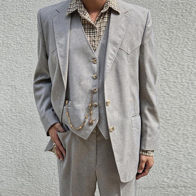 Formal Commuting Slim Lapel Suit