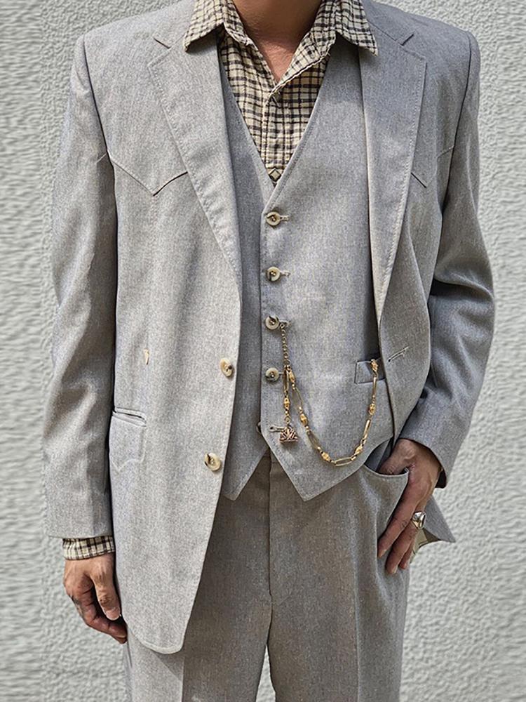 Formal Commuting Slim Lapel Suit