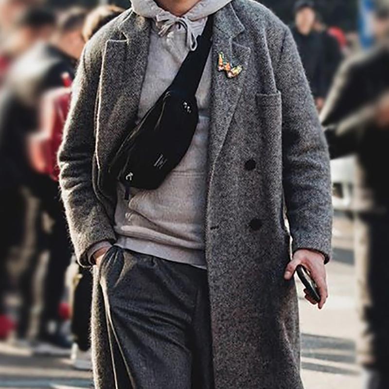 Fashion Fleece Lapel Mid-Length Coat