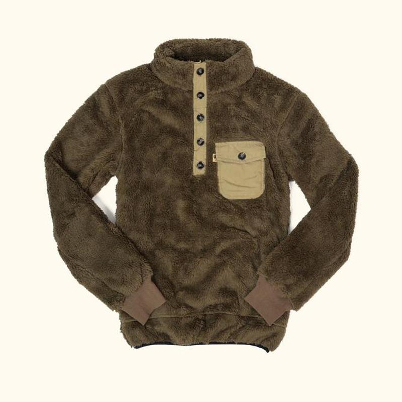 Casual Plain Decorated Button Pocket Sweater