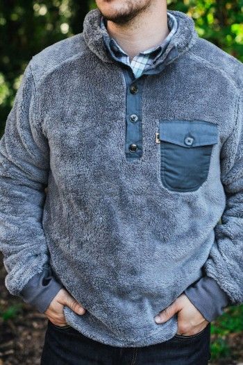 Casual Plain Decorated Button Pocket Sweater