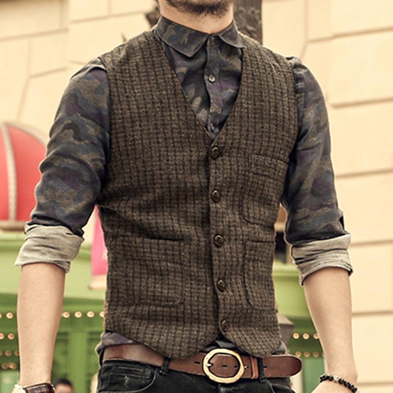 Fashion V Neck Single-Breasted Vest