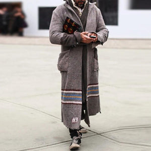 Casual Long Sleeve Pocket Overcoat