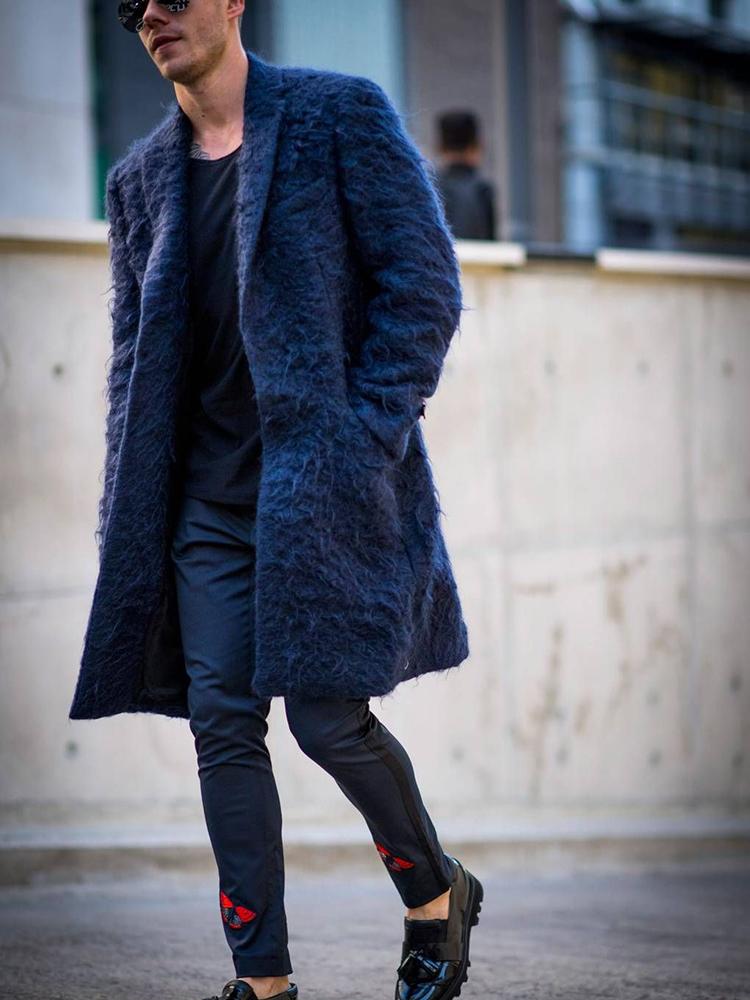 Men's Fashion Solid Color Coat