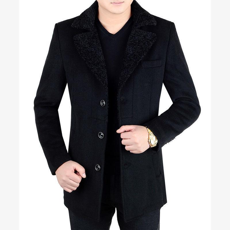 New material lamb lamb collar long coat