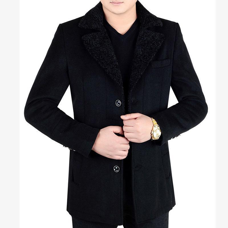 New material lamb lamb collar long coat