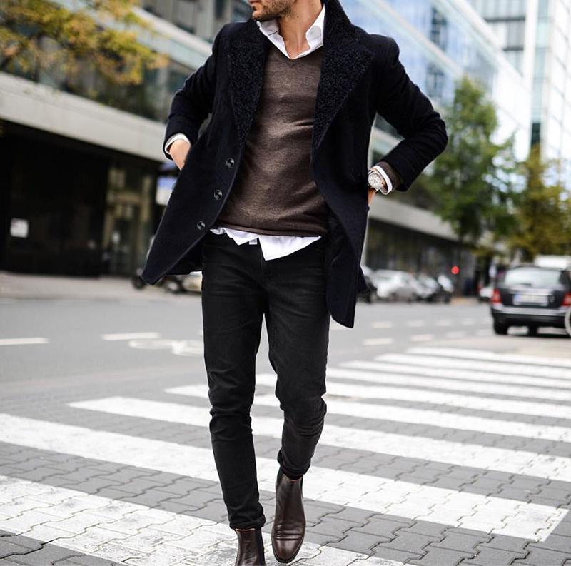 New material lamb lamb collar long coat